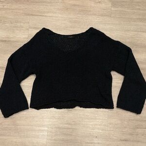 Massimo Dutti Navy Knit Sweater